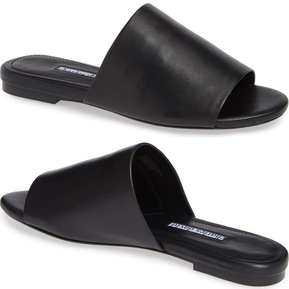 charles david leather slide sandals